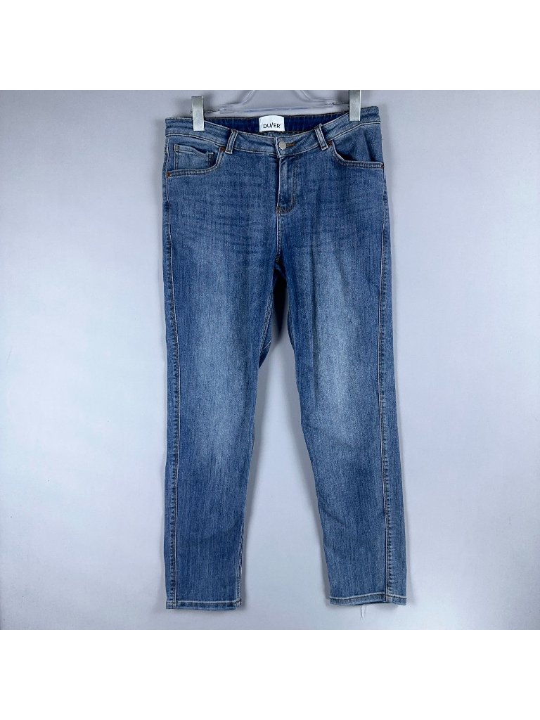 Du/Er Jeans Mens Size 30x30 Slim Fit Denim Cotton Blend Stretch Medium Wash Blu